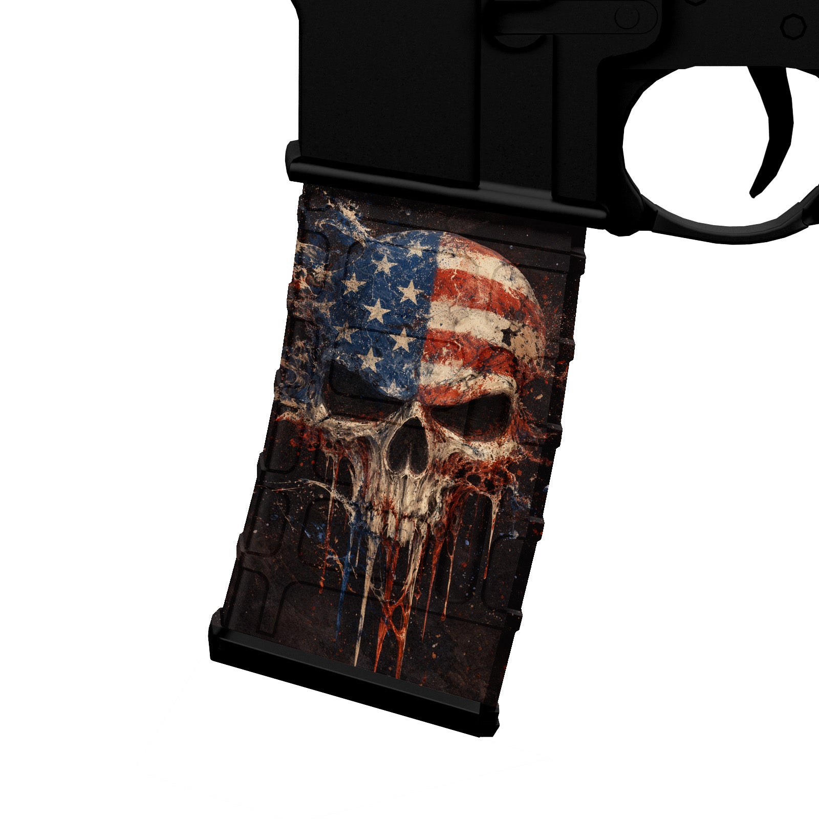 AR 15 M4 M16 Mag Skin - Skull