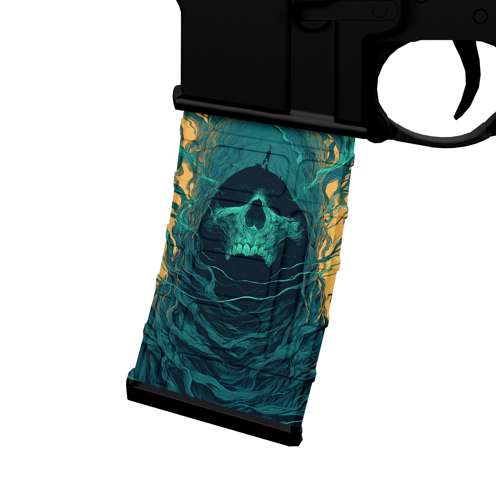 AR 15 M4 M16 Mag Skin - Skull