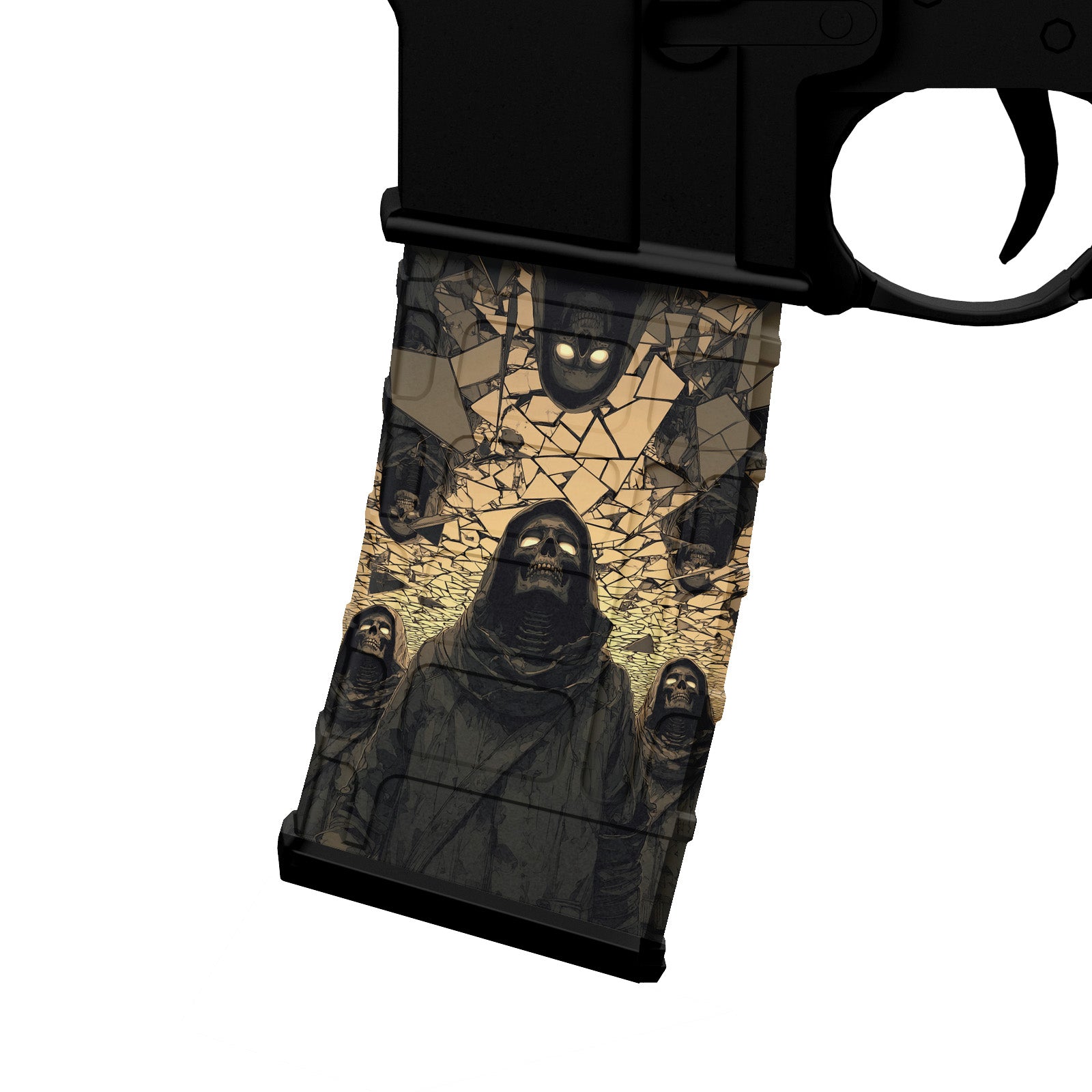AR 15 M4 M16 Mag Skin - Skull