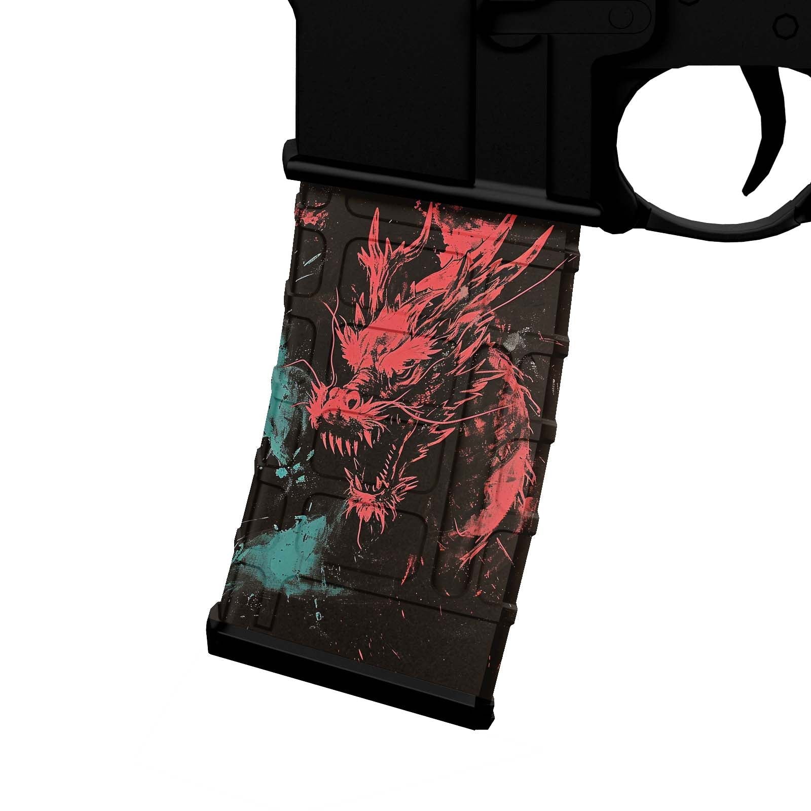 AR-15 M4 M16 Mag Skin - Dragon - WrapMyGun Gun Skins & AR-15 M4 Mag Skins