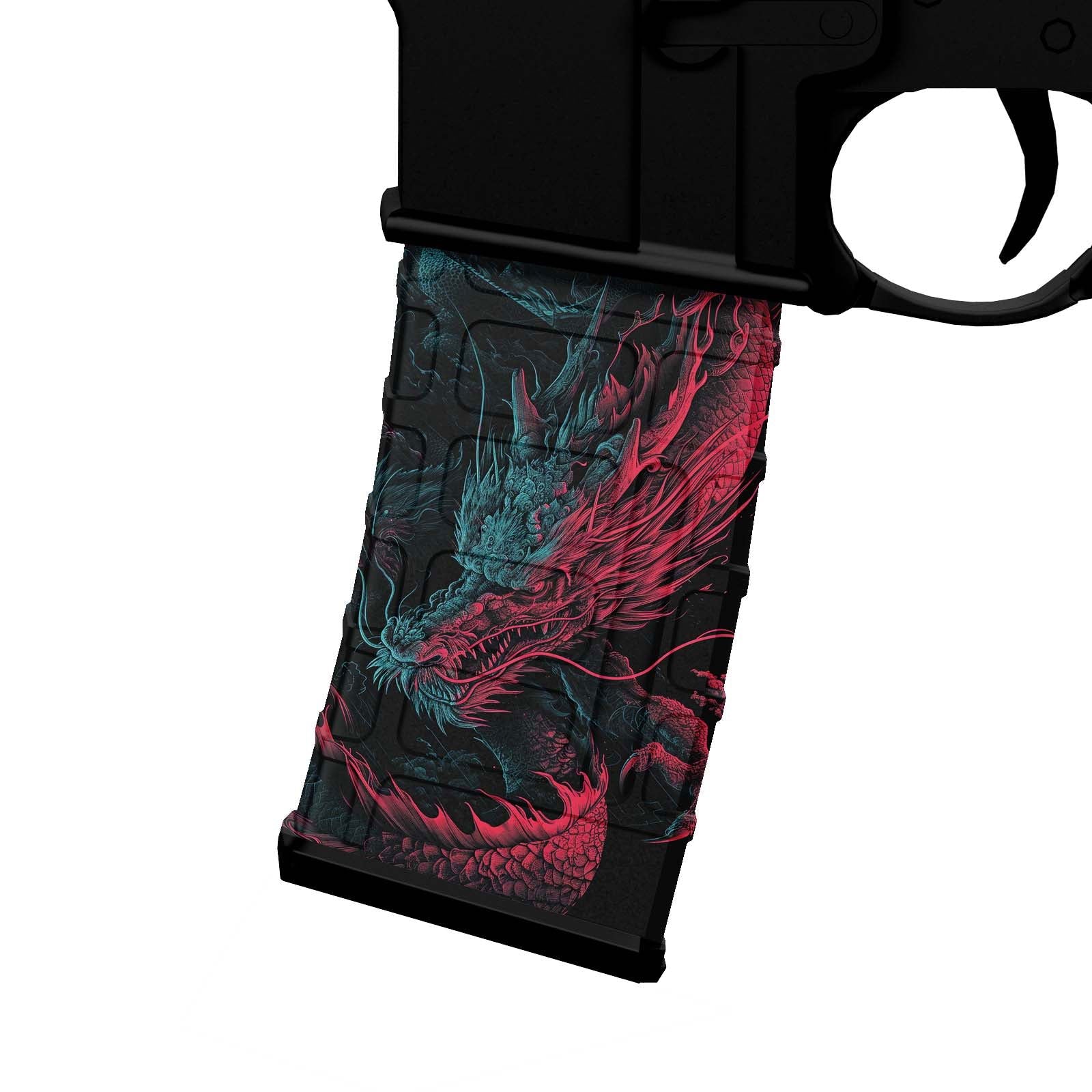 AR-15 M4 M16 Mag Skin - Dragon - WrapMyGun Gun Skins & AR-15 M4 Mag Skins