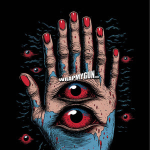 AR-15 M4 M16 Mag Skin - Eye Hand - WrapMyGun Gun Skins & AR-15 M4 Mag Skins