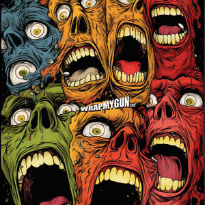 AR-15 M4 M16 Mag Skin - Faces - WrapMyGun Gun Skins & AR-15 M4 Mag Skins