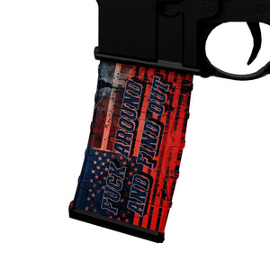 AR-15 M4 M16 Mag Skin - Fuck Around And Find Out - WrapMyGun Gun Skins & AR-15 M4 Mag Skins