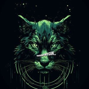 AR-15 M4 M16 Mag Skin - Green Cat - WrapMyGun Gun Skins & AR-15 M4 Mag Skins