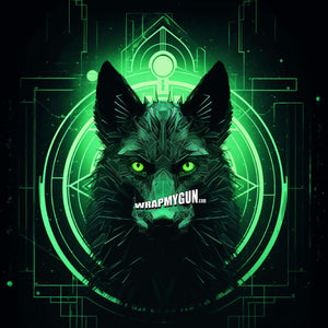 AR-15 M4 M16 Mag Skin - Green Wolf - WrapMyGun Gun Skins & AR-15 M4 Mag Skins