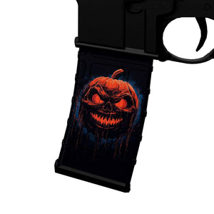 AR-15 M4 M16 Mag Skin - Halloween Pumpkin - WrapMyGun Gun Skins & AR-15 M4 Mag Skins