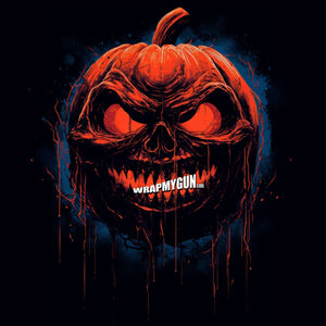 AR-15 M4 M16 Mag Skin - Halloween Pumpkin - WrapMyGun Gun Skins & AR-15 M4 Mag Skins