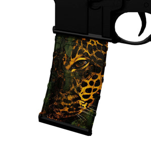 AR-15 M4 M16 Mag Skin - Leopard Camouflage - WrapMyGun Gun Skins & AR-15 M4 Mag Skins