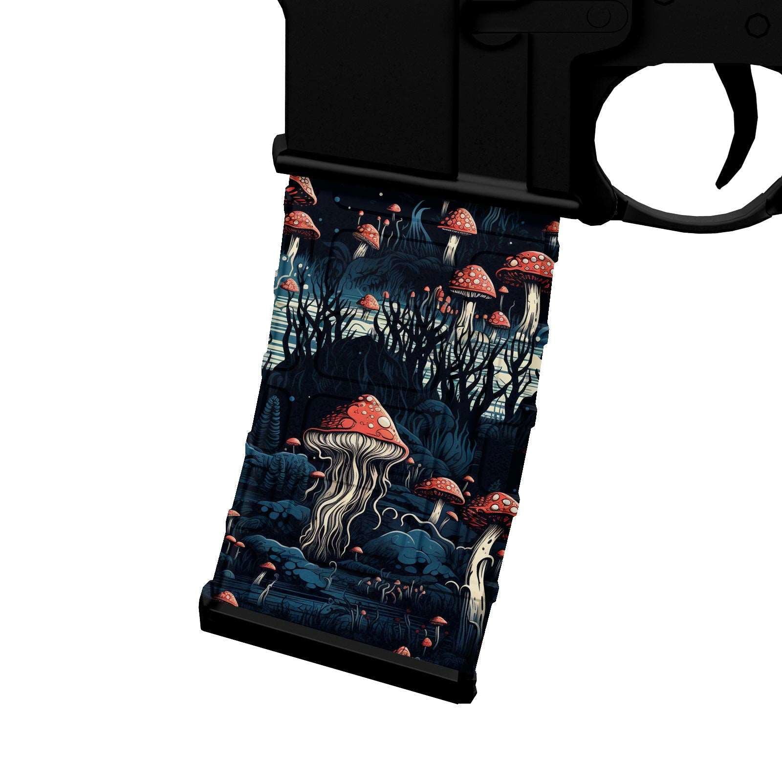 AR-15 M4 M16 Mag Skin - Mushrooms Medusa - WrapMyGun Gun Skins & AR-15 M4 Mag Skins