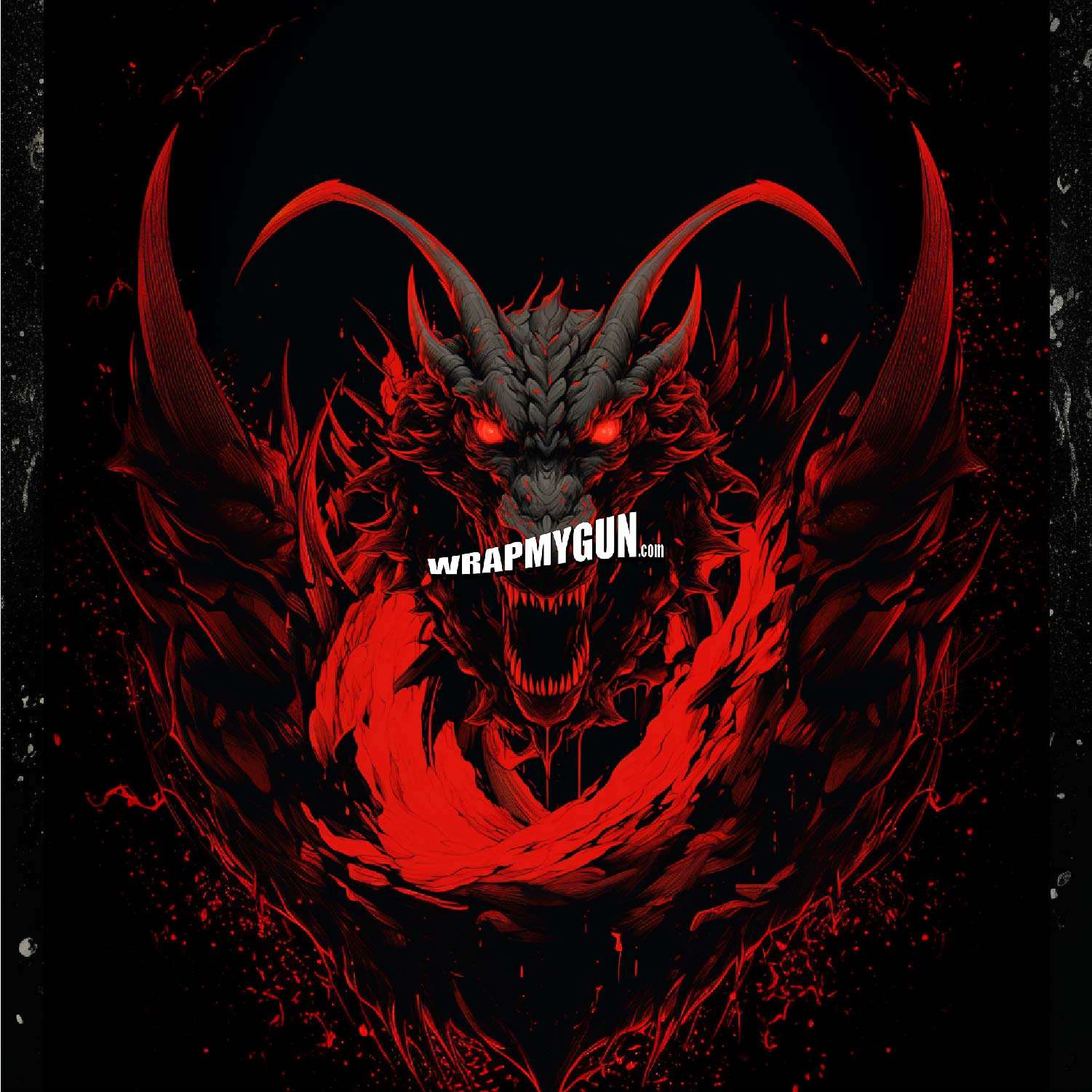 AR-15 M4 M16 Mag Skin - Red Dragon - WrapMyGun Gun Skins & AR-15 M4 Mag Skins