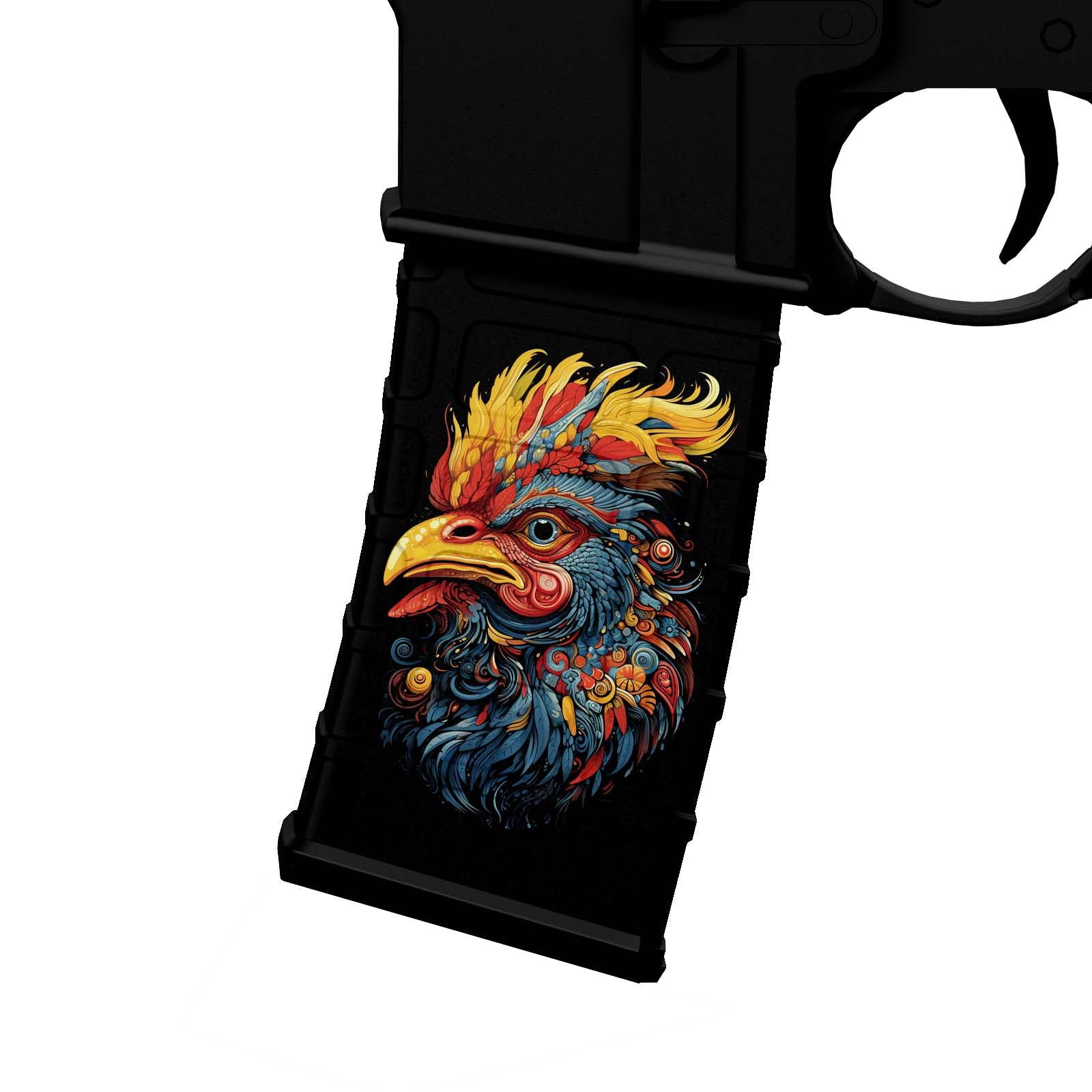 AR-15 M4 M16 Mag Skin - Rooster - WrapMyGun Gun Skins & AR-15 M4 Mag Skins