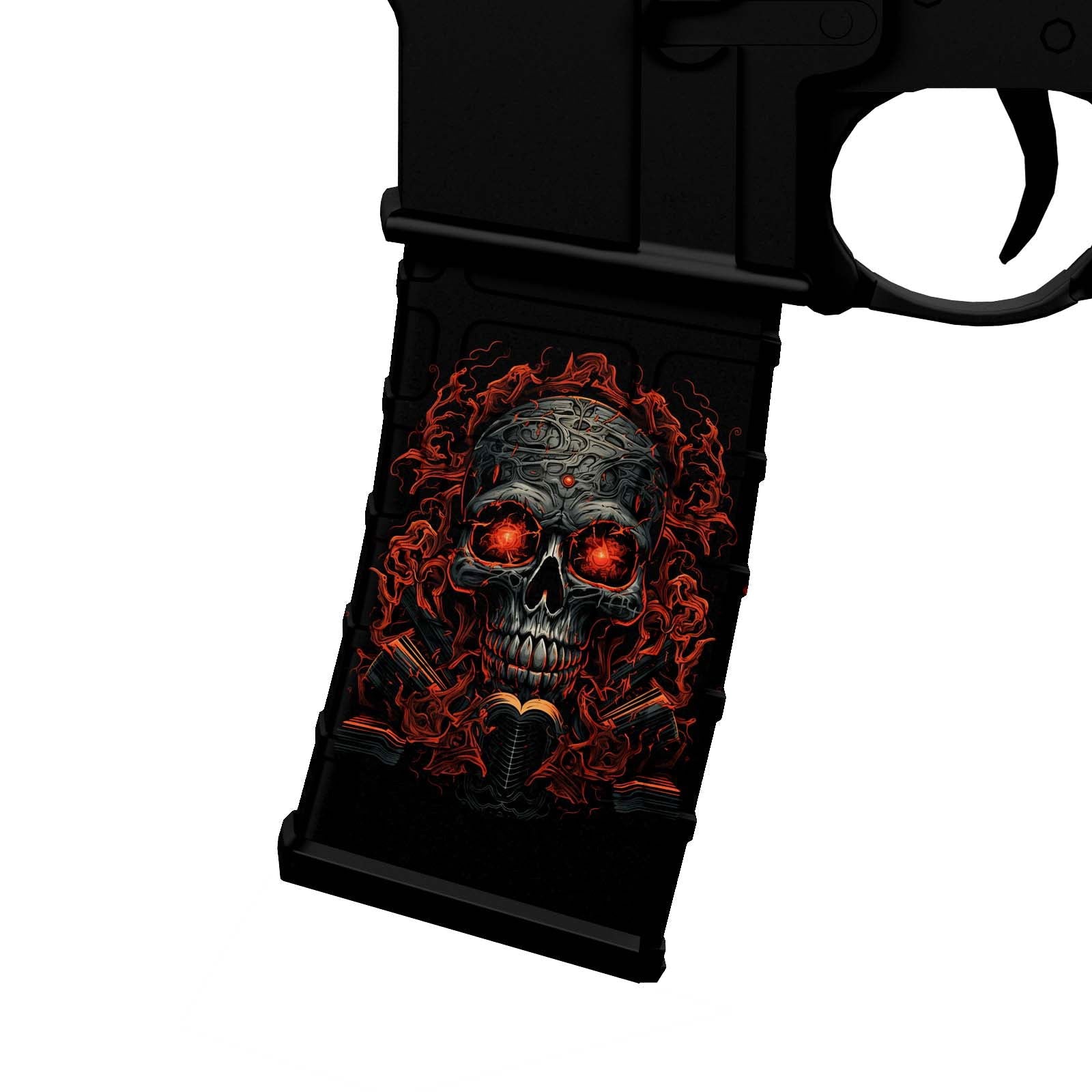 AR-15 M4 M16 Mag Skin - Skull - WrapMyGun Gun Skins & AR-15 M4 Mag Skins