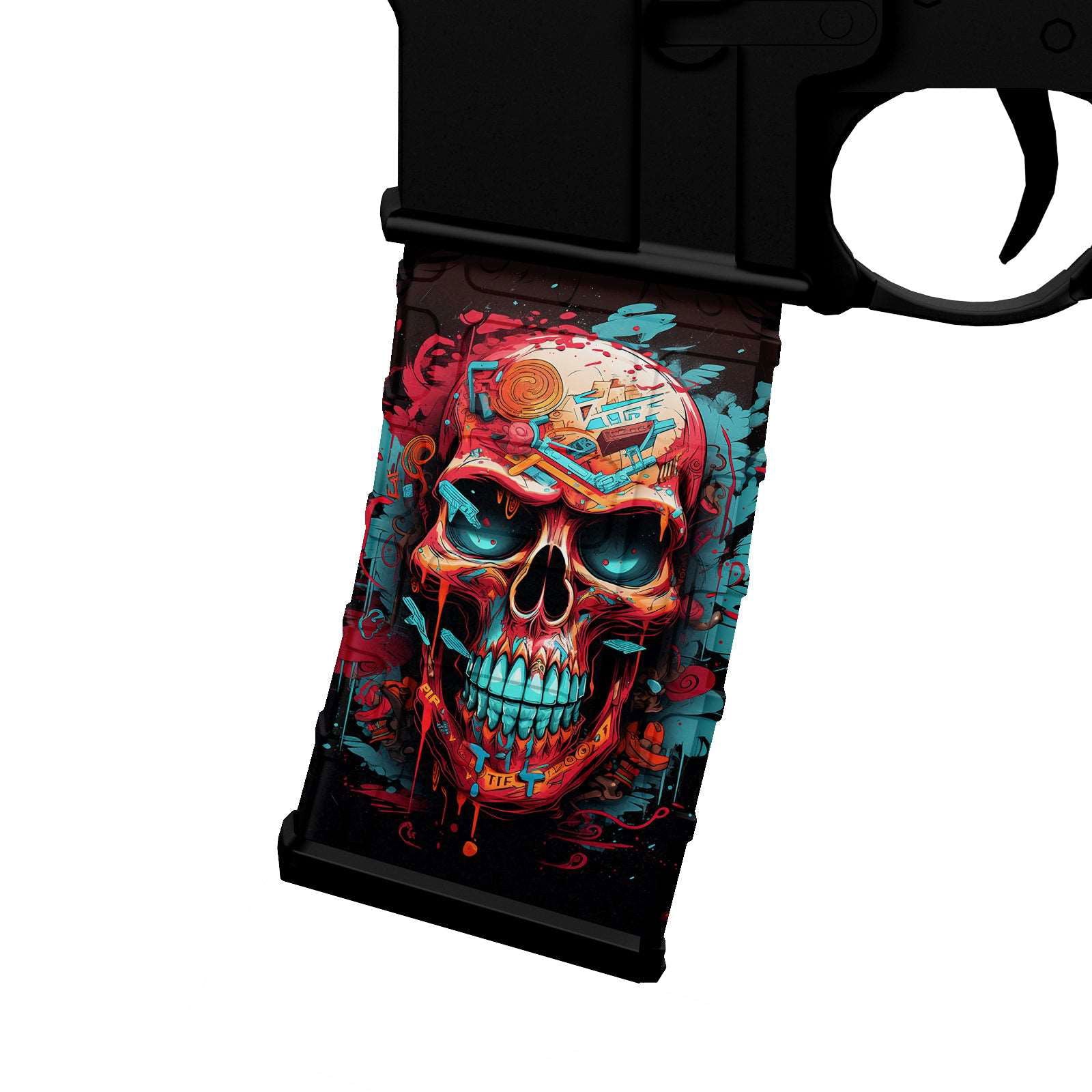 AR-15 M4 M16 Mag Skin - Skull - WrapMyGun Gun Skins & AR-15 M4 Mag Skins
