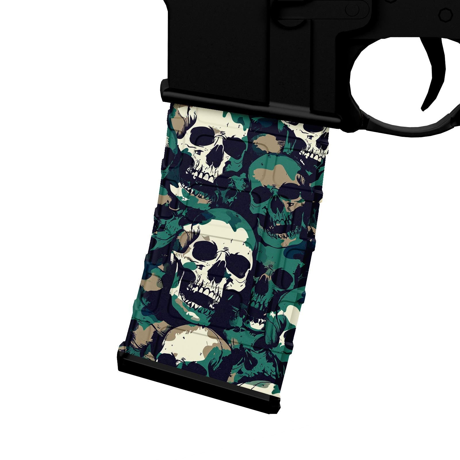 AR-15 M4 M16 Mag Skin - Skull - WrapMyGun Gun Skins & AR-15 M4 Mag Skins