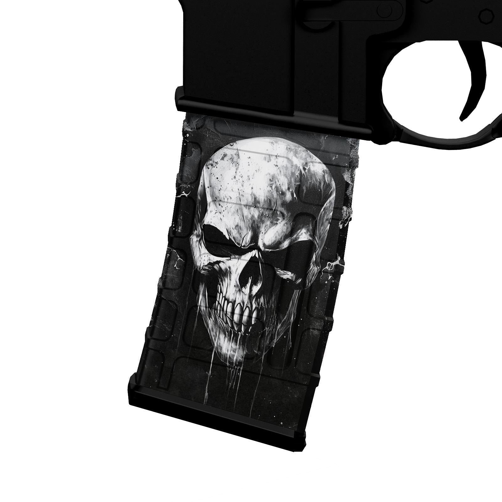 AR-15 M4 M16 Mag Skin - Skull - WrapMyGun Gun Skins & AR-15 M4 Mag Skins