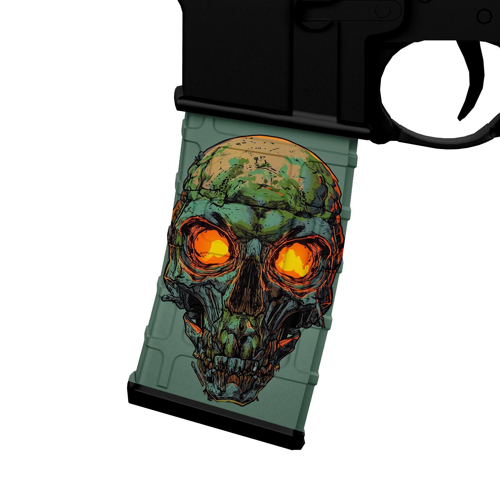 AR-15 M4 M16 Mag Skin - Skull - WrapMyGun Gun Skins & AR-15 M4 Mag Skins