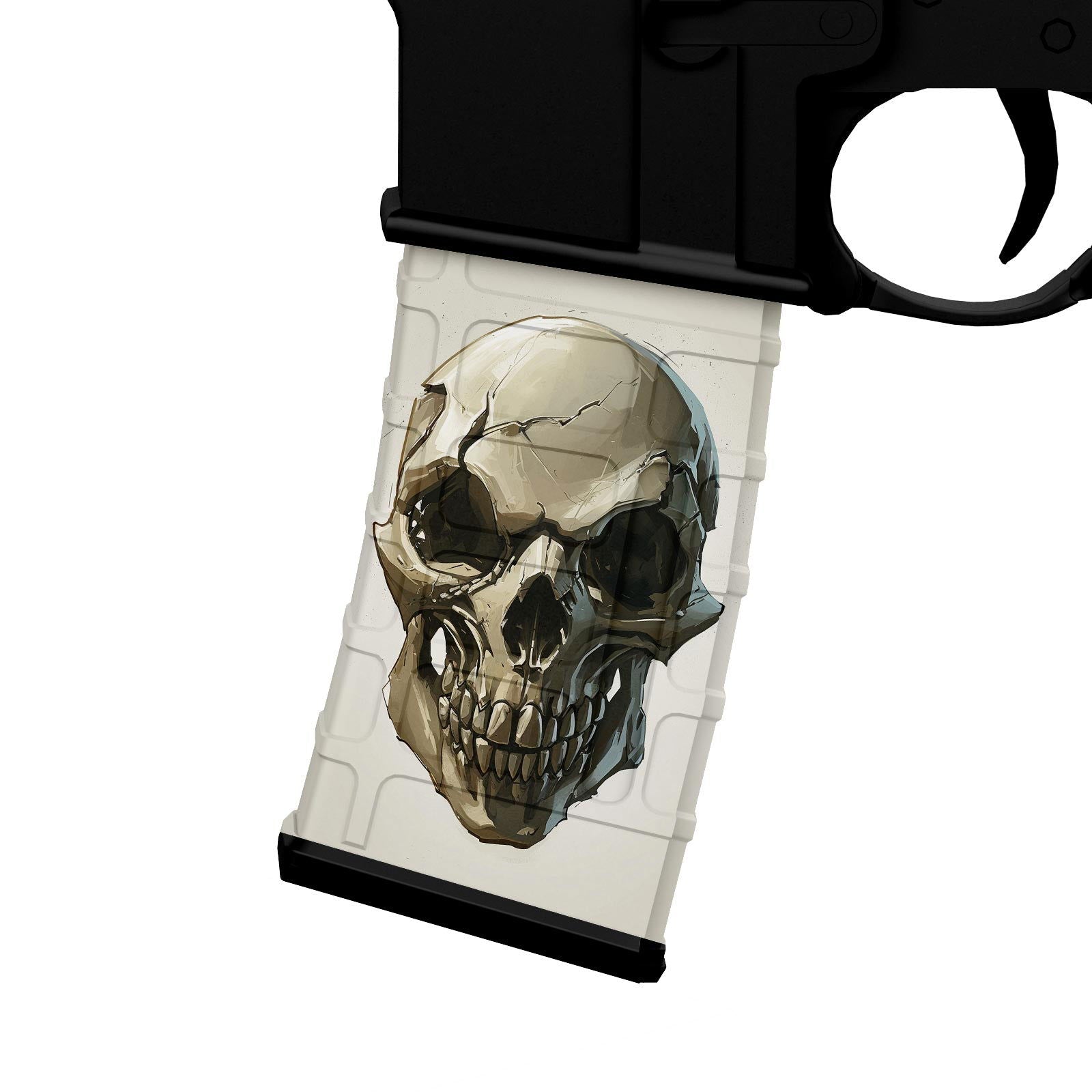 AR-15 M4 M16 Mag Skin - Skull - WrapMyGun Gun Skins & AR-15 M4 Mag Skins