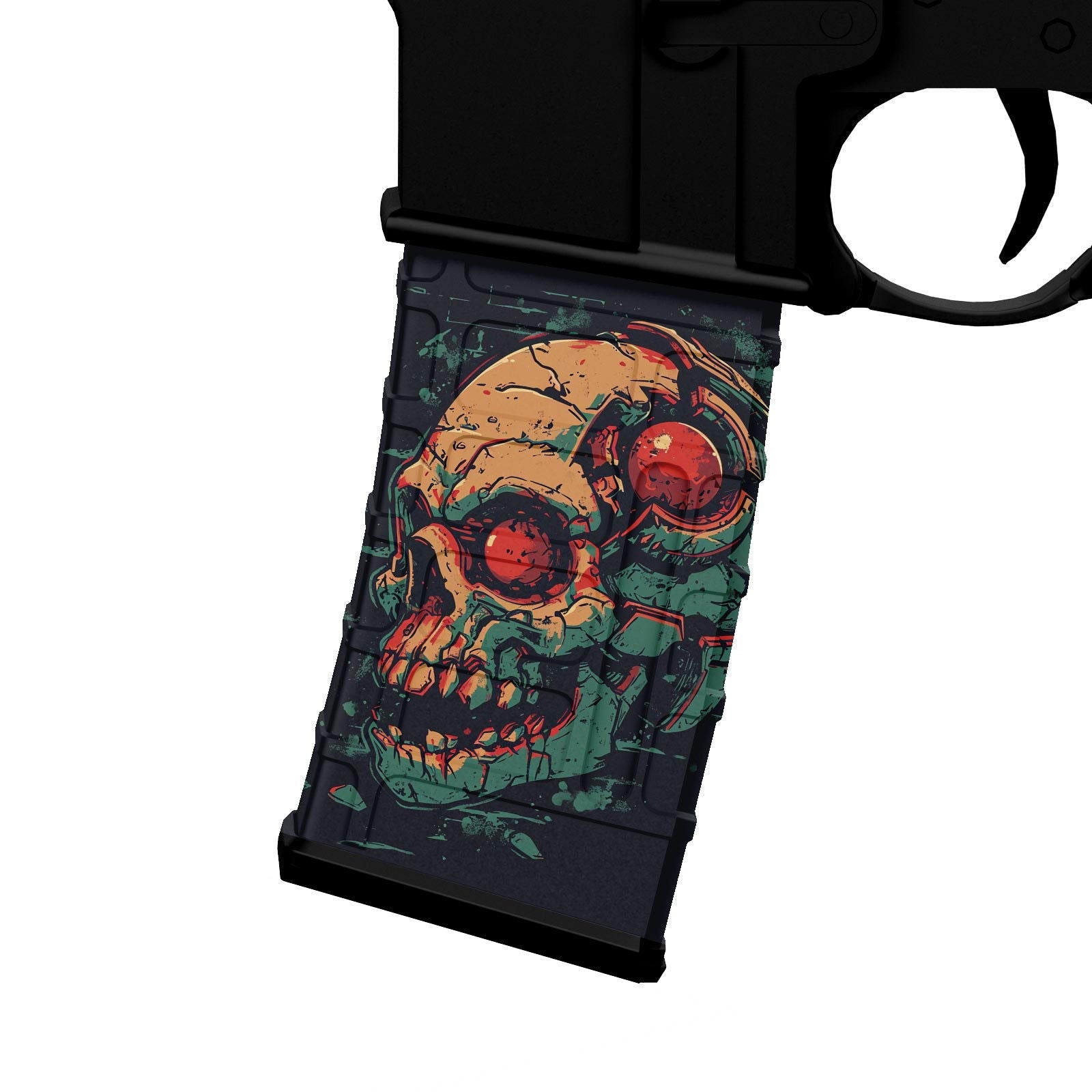 AR-15 M4 M16 Mag Skin - Skull - WrapMyGun Gun Skins & AR-15 M4 Mag Skins