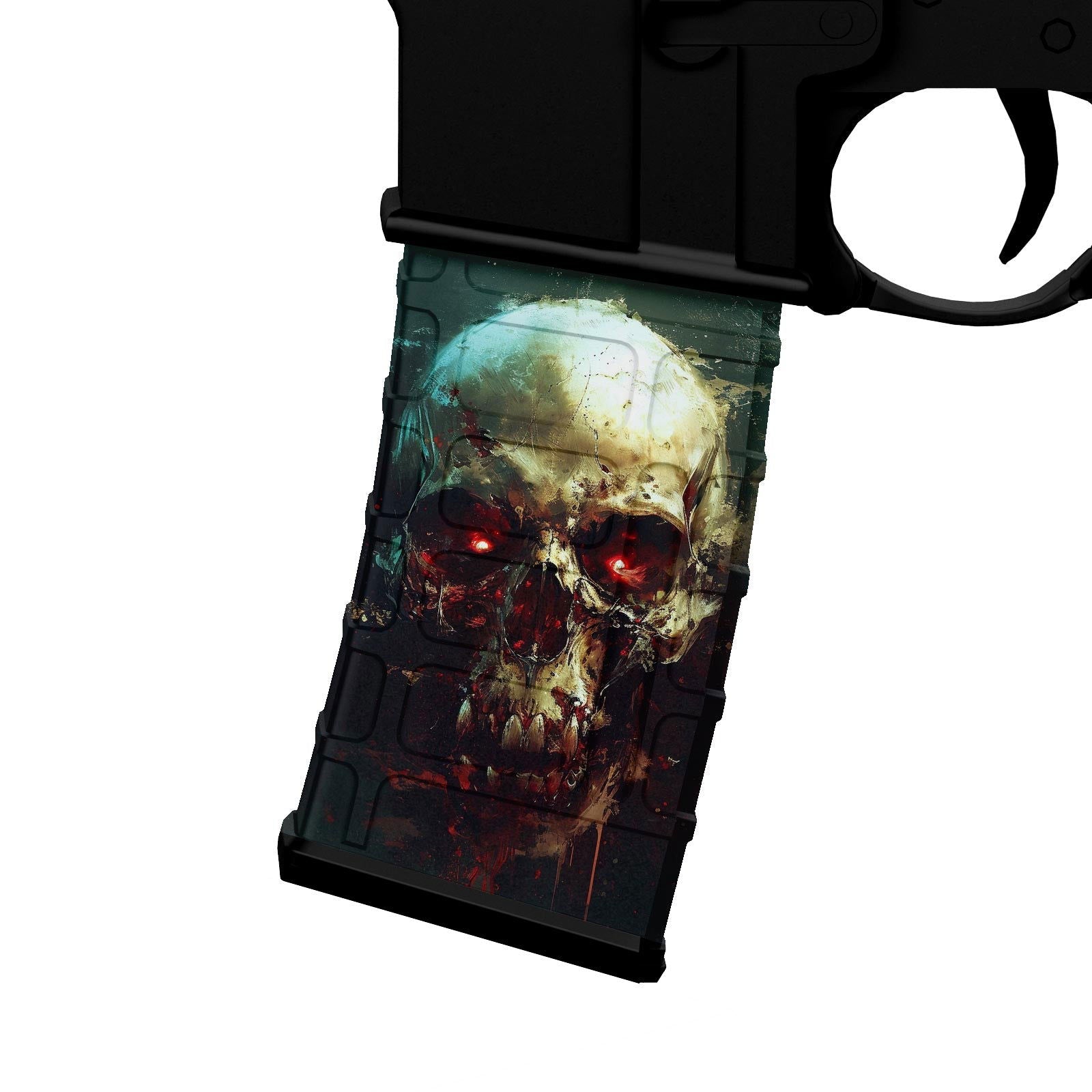 AR-15 M4 M16 Mag Skin - Skull - WrapMyGun Gun Skins & AR-15 M4 Mag Skins