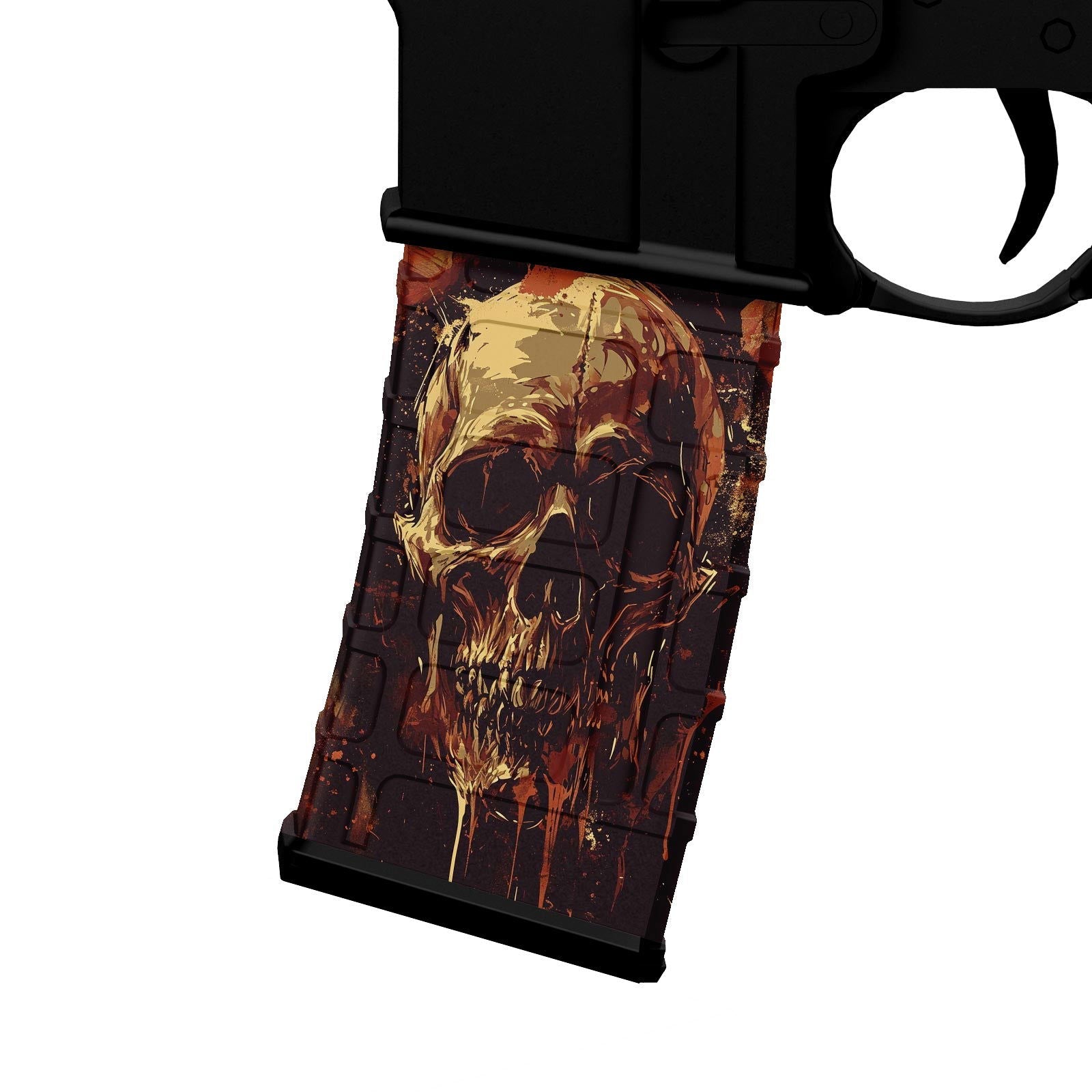 AR-15 M4 M16 Mag Skin - Skull - WrapMyGun Gun Skins & AR-15 M4 Mag Skins