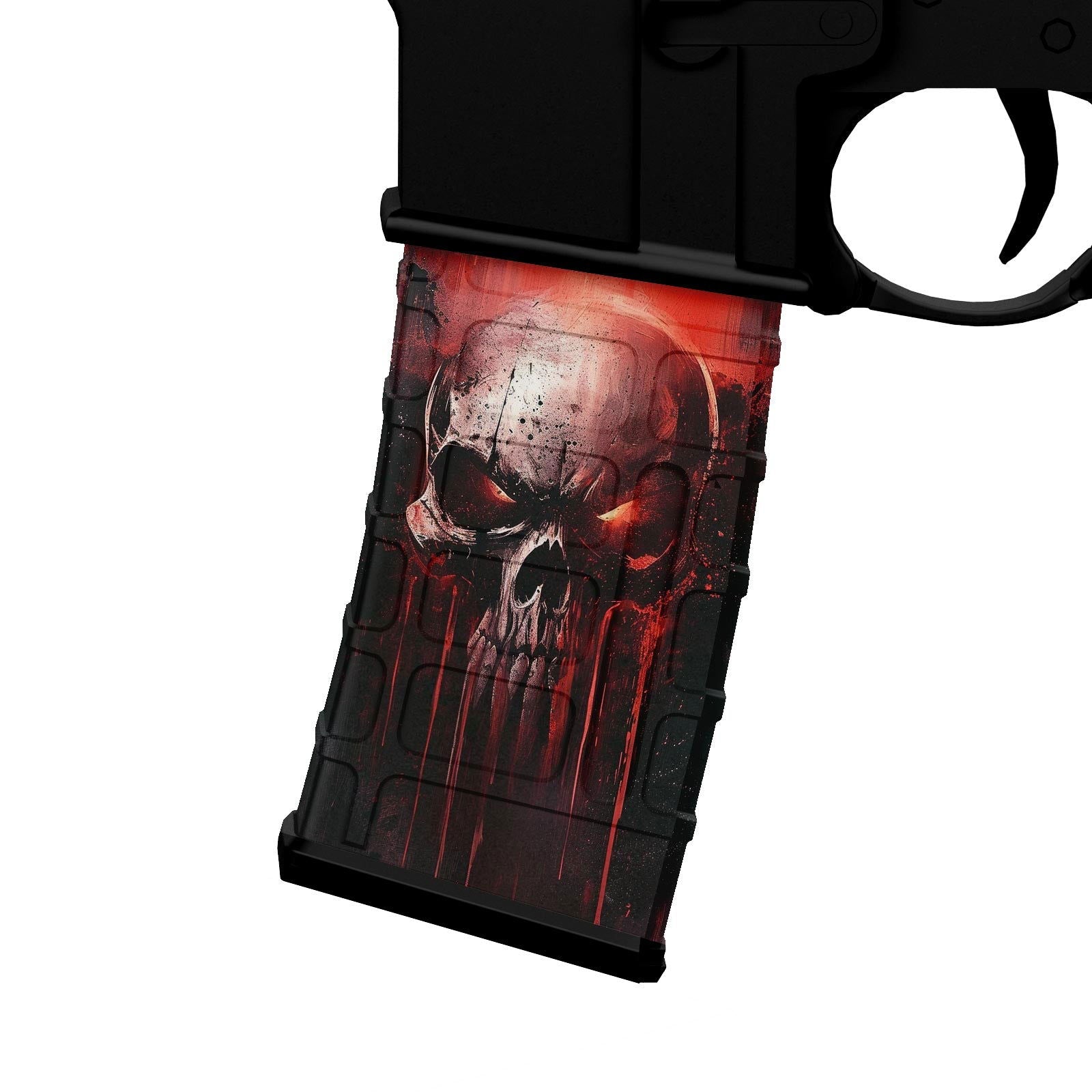 AR-15 M4 M16 Mag Skin - Skull - WrapMyGun Gun Skins & AR-15 M4 Mag Skins