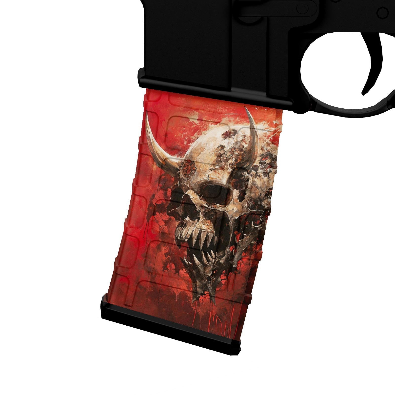 AR-15 M4 M16 Mag Skin - Skull - WrapMyGun Gun Skins & AR-15 M4 Mag Skins