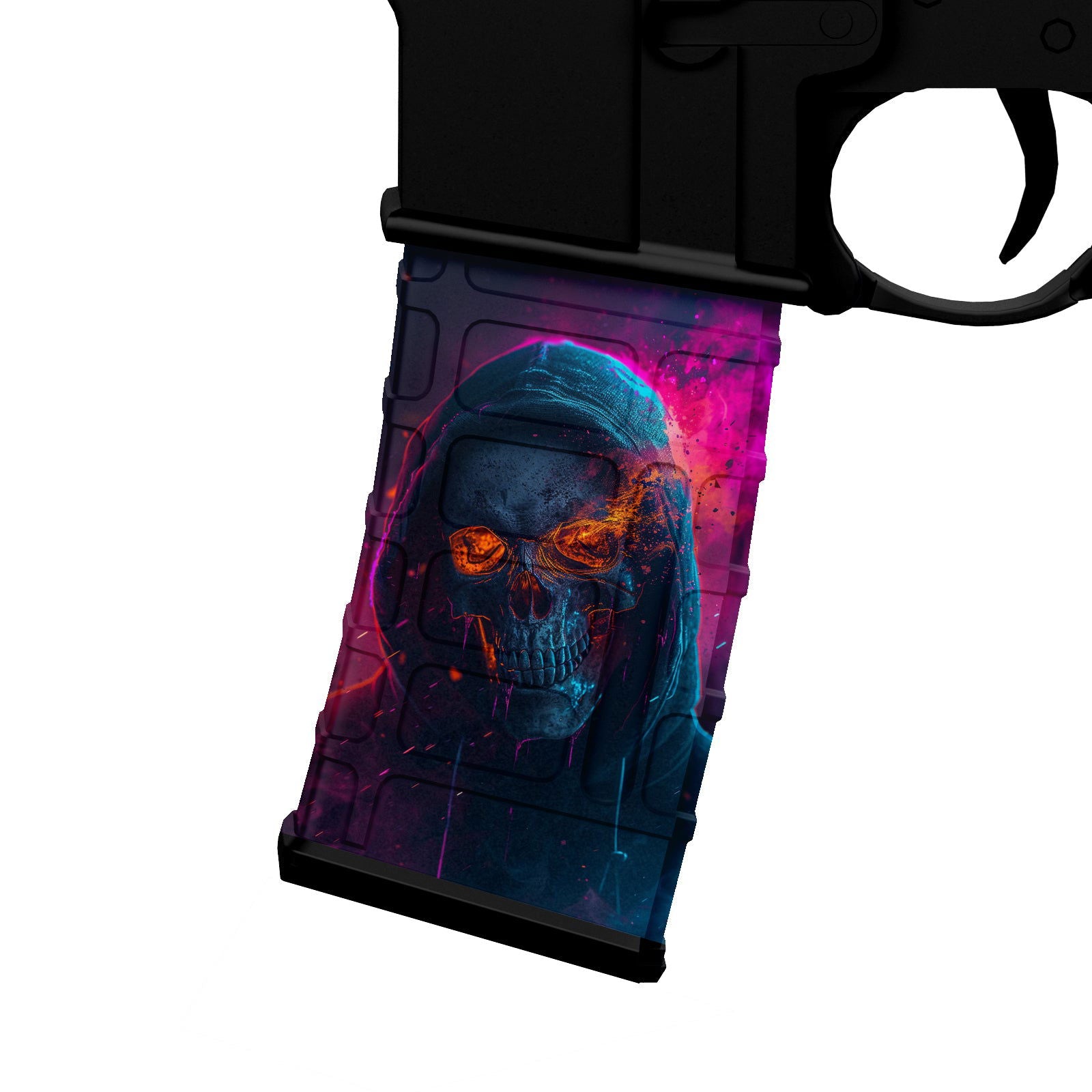 AR-15 M4 M16 Mag Skin - Skull - WrapMyGun Gun Skins & AR-15 M4 Mag Skins