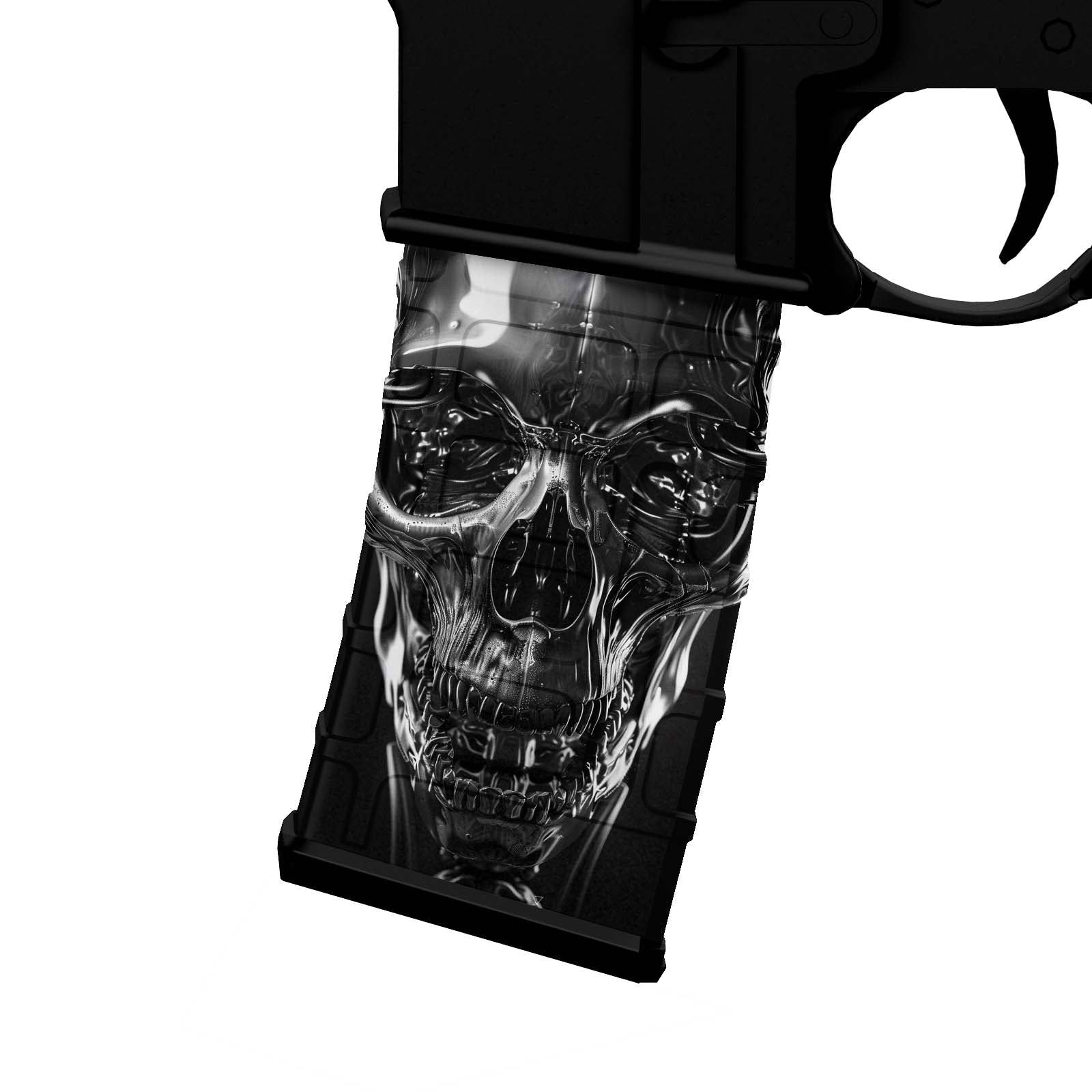 AR-15 M4 M16 Mag Skin - Skull - WrapMyGun Gun Skins & AR-15 M4 Mag Skins