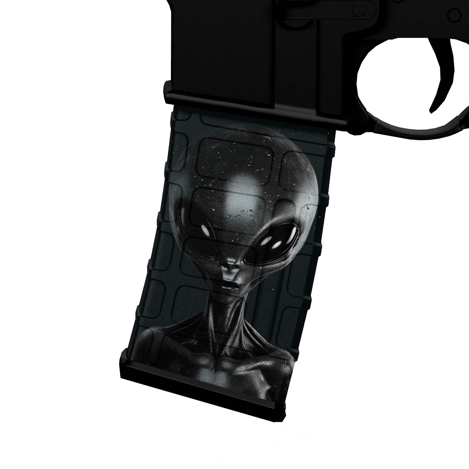 AR-15 M4 Mag Skin - Alien - WrapMyGun Gun Skins & AR-15 M4 Mag Skins