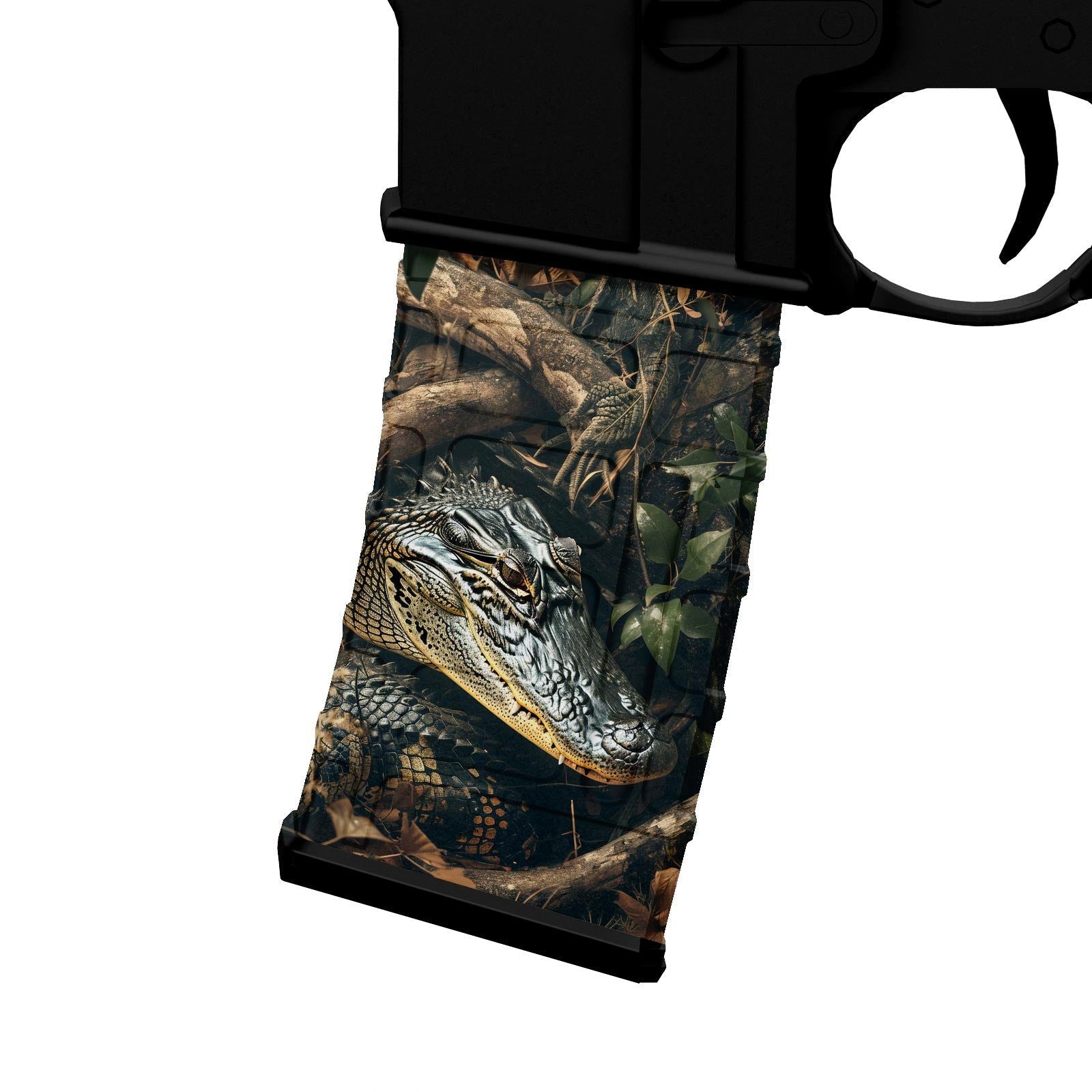 AR-15 M4 Mag Skin - Alligator Camouflage - WrapMyGun Gun Skins & AR-15 M4 Mag Skins