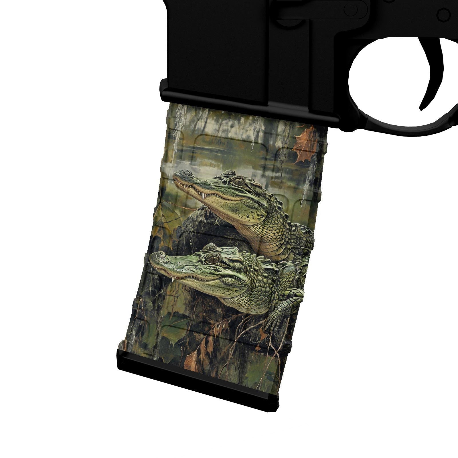AR-15 M4 Mag Skin - Alligator Camouflage - WrapMyGun Gun Skins & AR-15 M4 Mag Skins