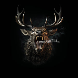 AR-15 M4 Mag Skin - Angry Elk - WrapMyGun Gun Skins & AR-15 M4 Mag Skins