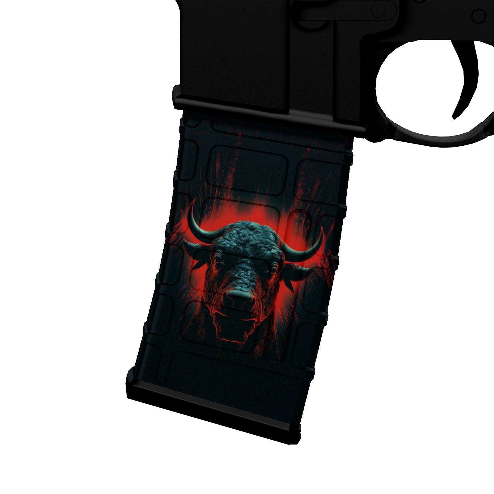 AR-15 M4 Mag Skin - Bull - WrapMyGun Gun Skins & AR-15 M4 Mag Skins