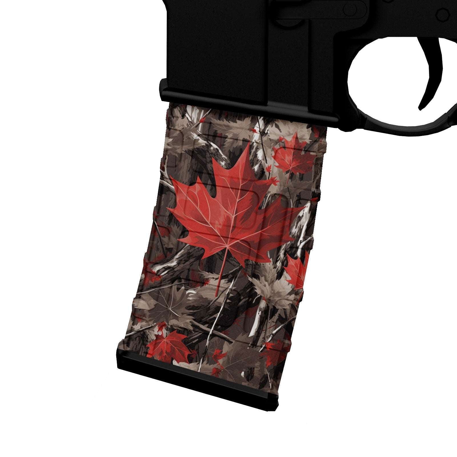 AR-15 M4 Mag Skin - Camouflage Canada Patriotic - WrapMyGun Gun Skins & AR-15 M4 Mag Skins