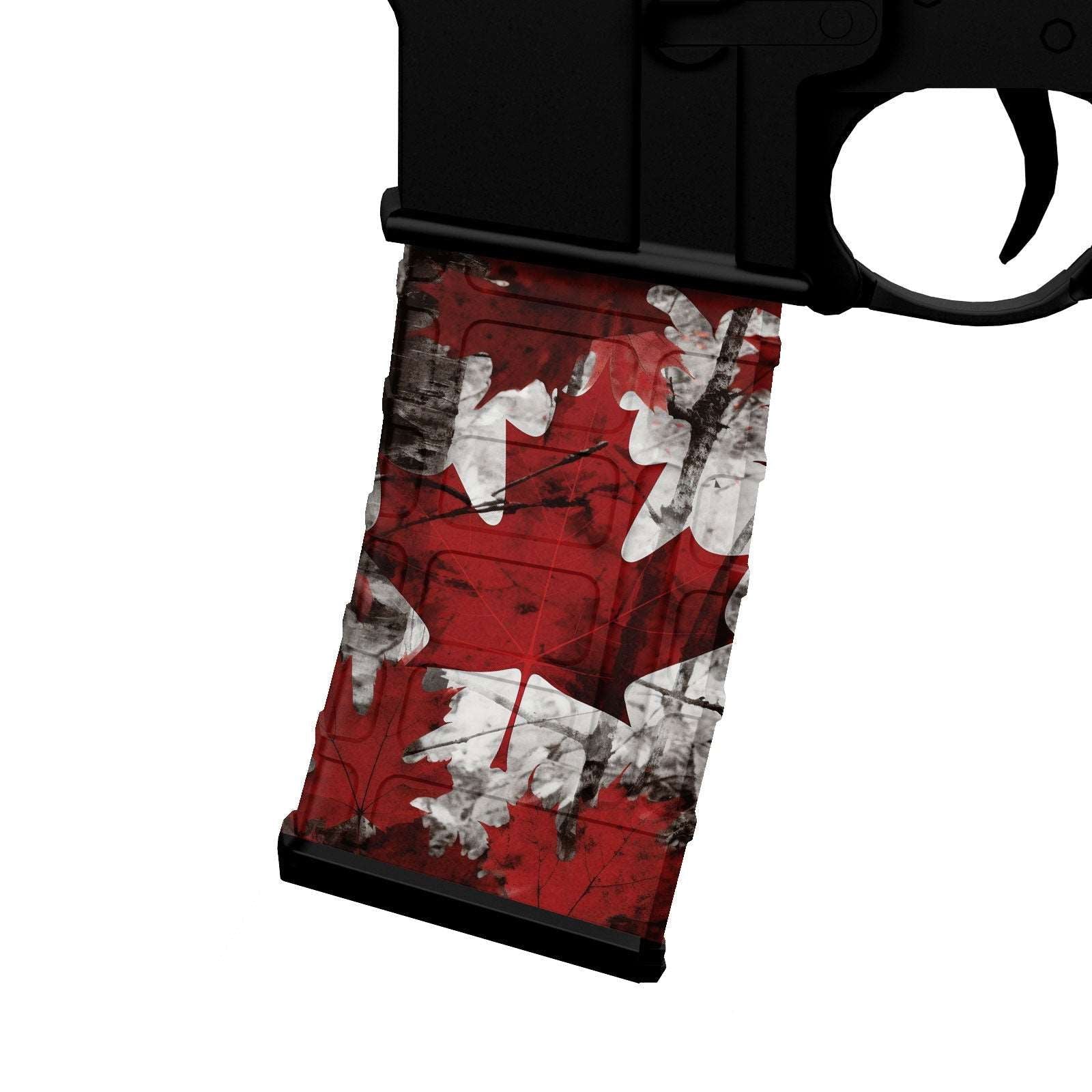 AR-15 M4 Mag Skin - Camouflage Canada Patriotic - WrapMyGun Gun Skins & AR-15 M4 Mag Skins