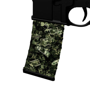 AR-15 M4 Mag Skin - Dollar Camo - WrapMyGun Gun Skins & AR-15 M4 Mag Skins