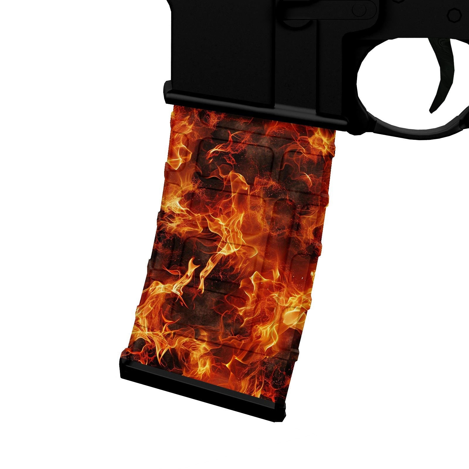 AR-15 M4 Mag Skin - Fire Camouflage - WrapMyGun Gun Skins & AR-15 M4 Mag Skins