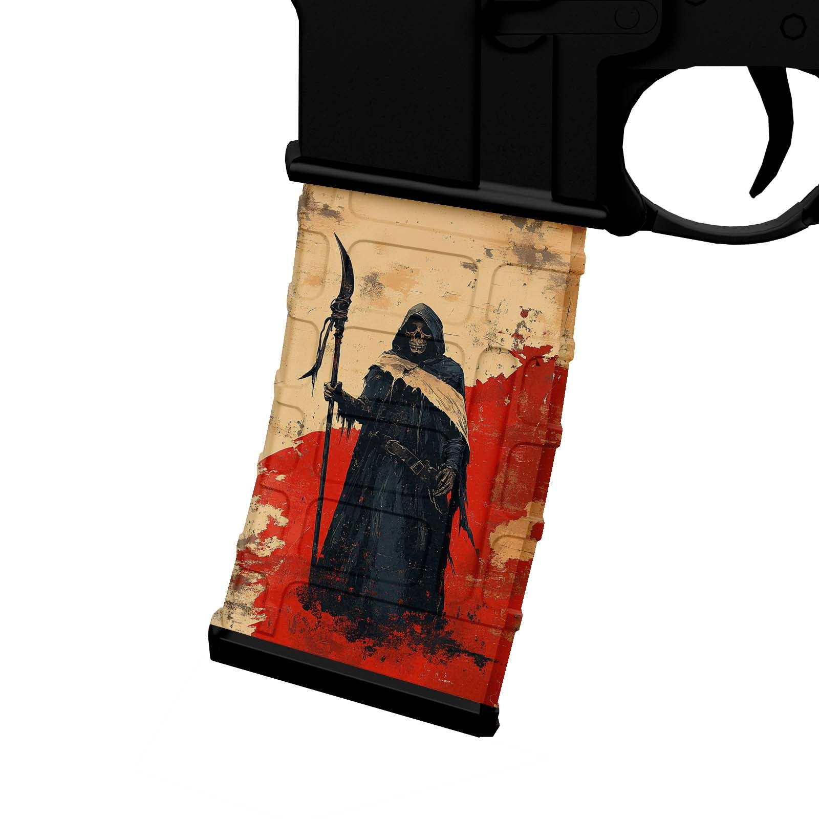 AR-15 M4 Mag Skin - Grim Reaper - WrapMyGun Gun Skins & AR-15 M4 Mag Skins
