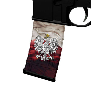 AR-15 M4 Mag Skin - Polish Flag - WrapMyGun Gun Skins & AR-15 M4 Mag Skins