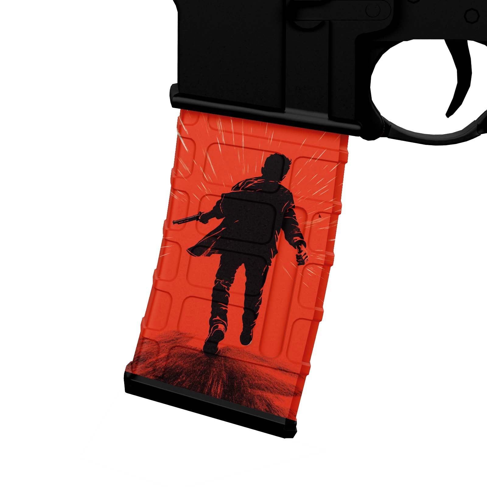 AR-15 M4 Mag Skin - Run Away - WrapMyGun Gun Skins & AR-15 M4 Mag Skins
