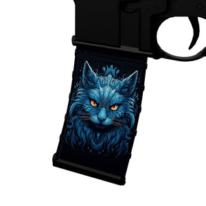 AR-15 Mag Skin - Blue Cat - WrapMyGun Gun Skins & AR-15 M4 Mag Skins