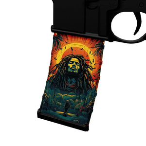 AR-15 Mag Skin - Bob Marley - WrapMyGun Gun Skins & AR-15 M4 Mag Skins