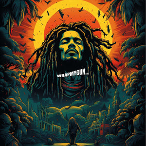 AR-15 Mag Skin - Bob Marley - WrapMyGun Gun Skins & AR-15 M4 Mag Skins