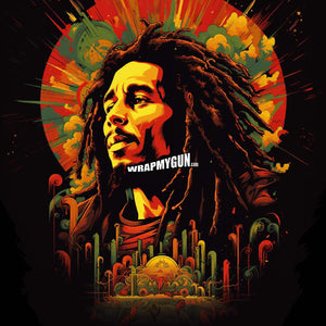AR-15 Mag Skin - Bob Marley - WrapMyGun Gun Skins & AR-15 M4 Mag Skins