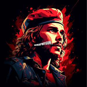 AR-15 Mag Skin - Che Guevara - WrapMyGun Gun Skins & AR-15 M4 Mag Skins