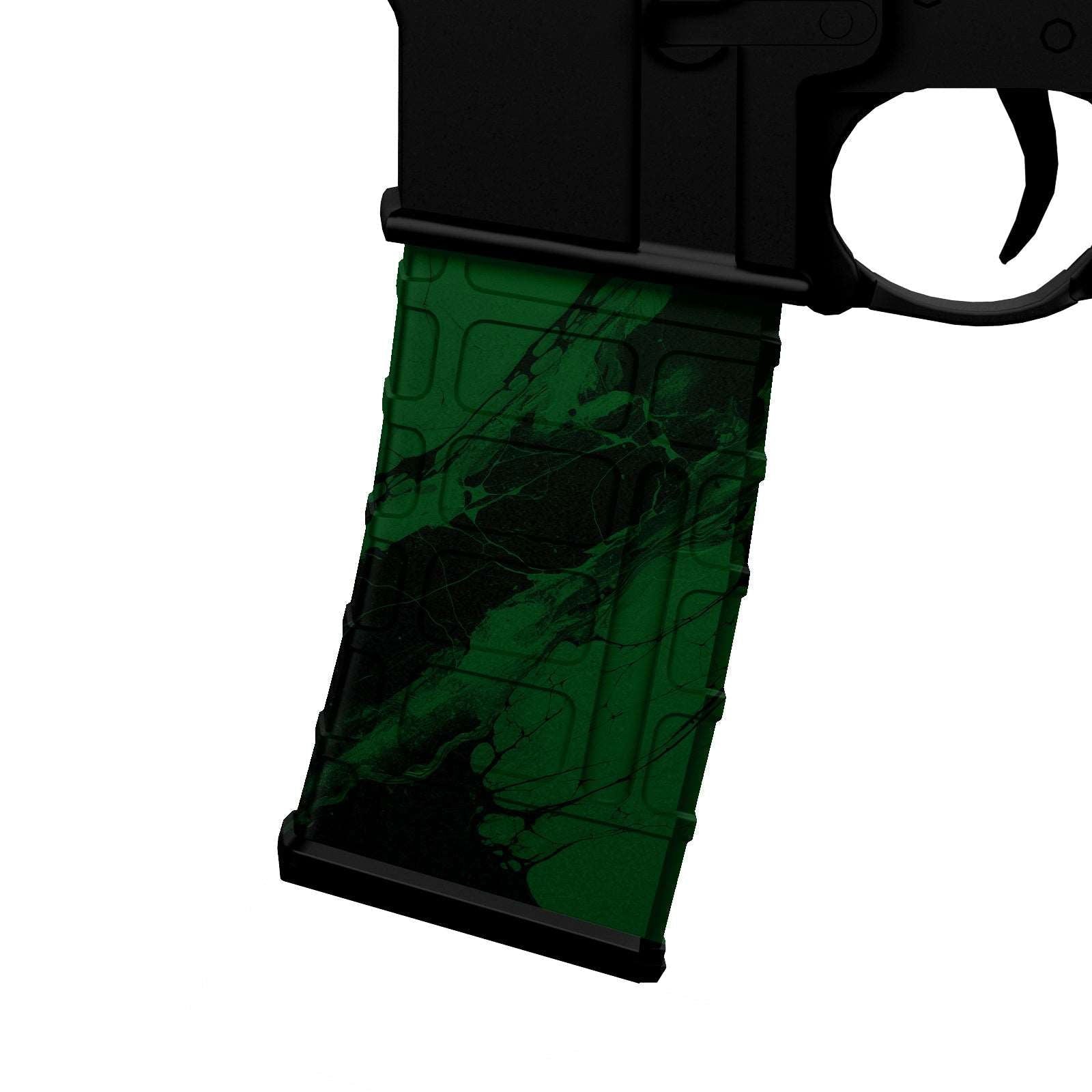AR-15 Mag Skin - Green Stone Camo - WrapMyGun Gun Skins & AR-15 M4 Mag Skins