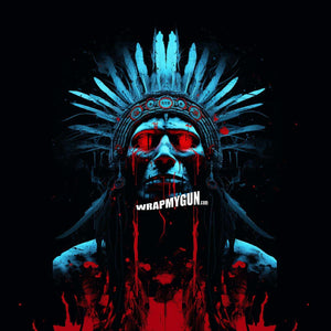 AR-15 Mag Skin - Native American - WrapMyGun Gun Skins & AR-15 M4 Mag Skins