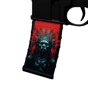 AR-15 Mag Skin - Native American - WrapMyGun Gun Skins & AR-15 M4 Mag Skins