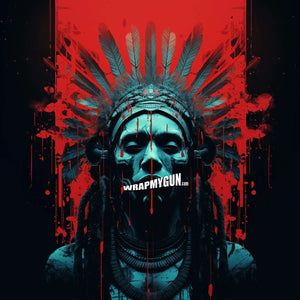 AR-15 Mag Skin - Native American - WrapMyGun Gun Skins & AR-15 M4 Mag Skins